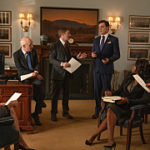 "Ships and Countries" -- When an American tech CEO goes missing in a foreign country, Elizabeth navigates complicated diplomatic terrain to get him back without triggering a regional conflict. Also, things get personal when Stevie and Henry testify at House impeachment proceedings, on MADAM SECRETARY, Sunday, Nov. 24 (10:00-11:00 PM, ET/PT) on the CBS Television Network. Pictured Kevin Rahm as Mike B. Photo: Mark Schafer/CBS ©2019 CBS Broadcasting, Inc. All Rights Reserved