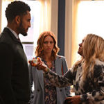 Almost Family chapter 8 L-R: Mustafa Elzein, Brittany Snow and Emily Osment