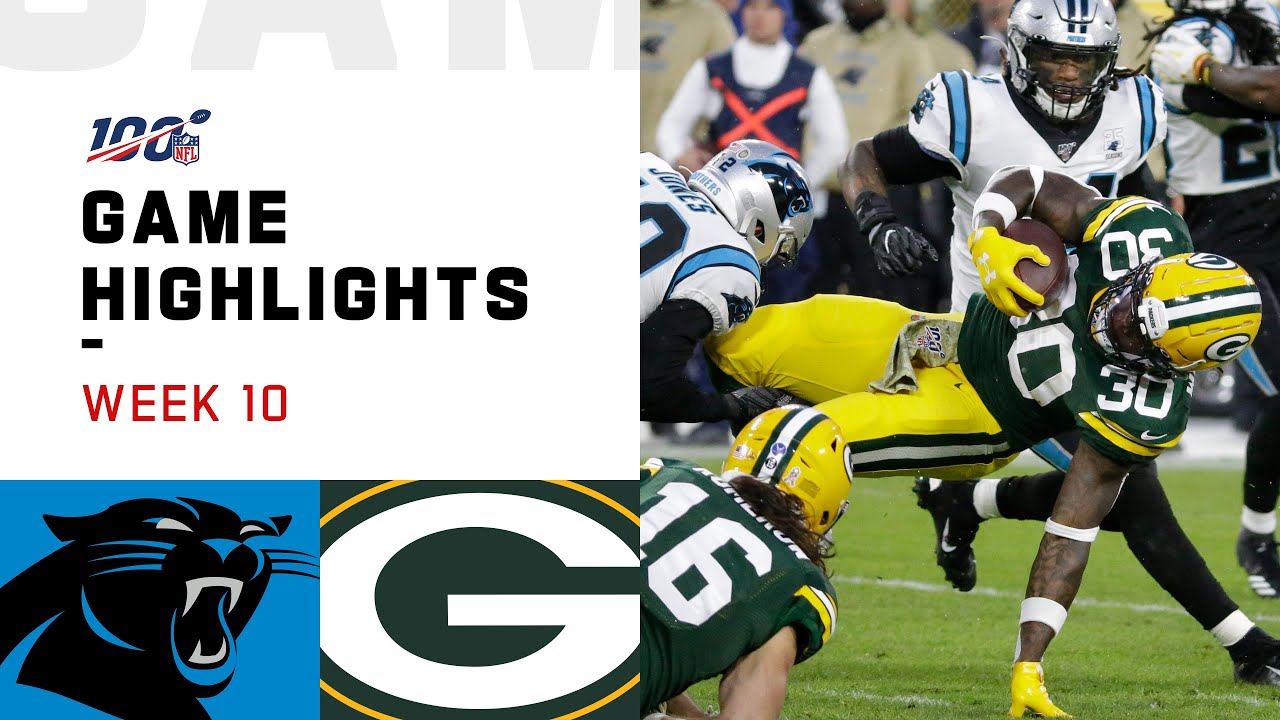 NFL 2019 Week 10 Highlights Panthers vs. Packers