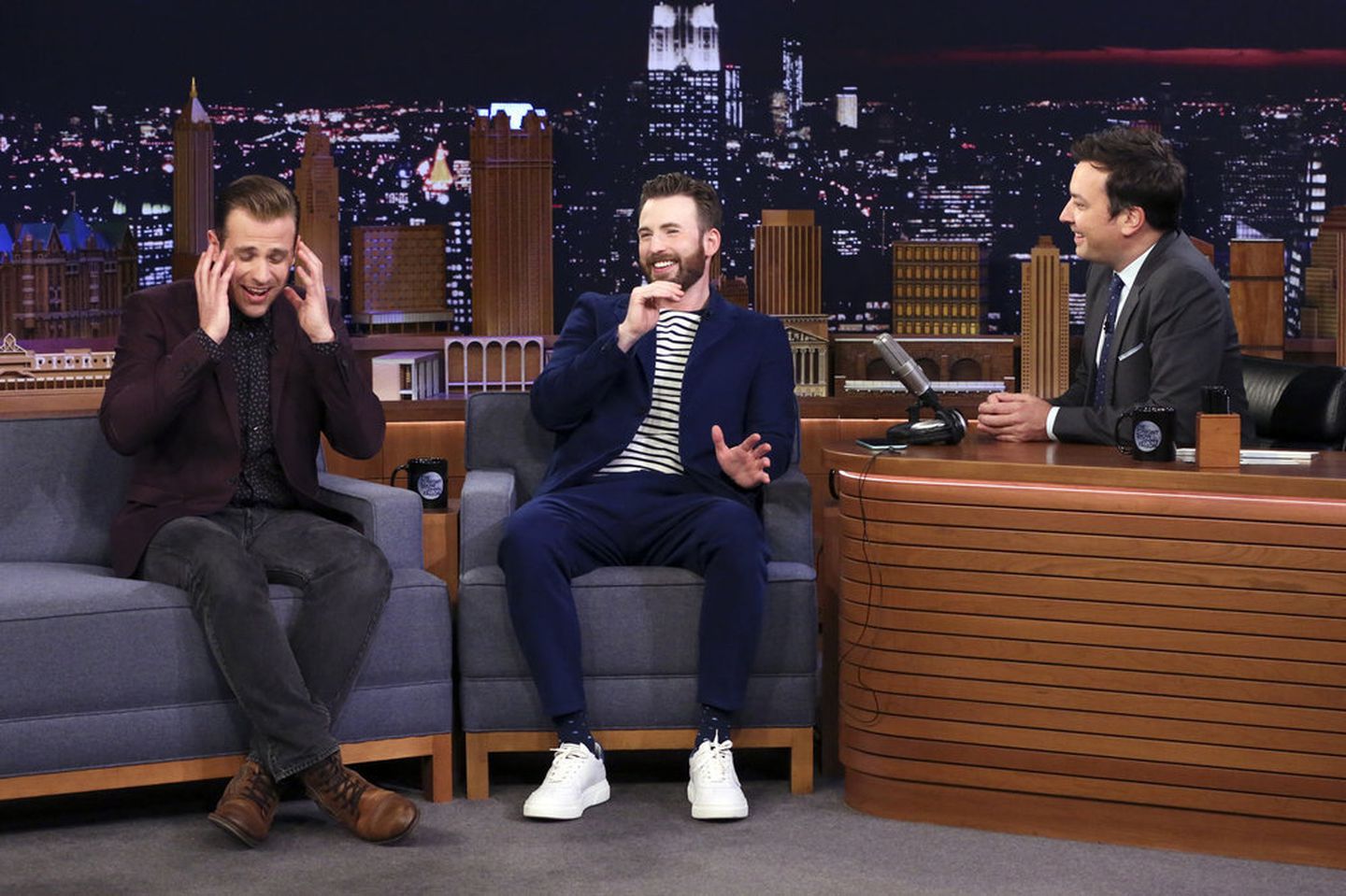 jimmy fallon Bro with Chris and Scott Evans