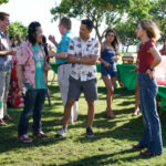 Bobby Lee as Jin Jeong, Jay Hernandez as Thomas Magnum, and Perdita Weeks as Juliet Higgins in season 2 episode 14 (Photo: Karen Neal © 2019 CBS Broadcasting, Inc)