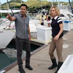 Magnum PI season 2 episode 15 - Pictured L-R: Jay Hernandez as Thomas Magnum and Perdita Weeks as Juliet Higgins