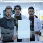 THE RESIDENT: L-R: Matt Czuchry, guest star Eli Gelb and Manish Dayal in the "Support System" episode of THE RESIDENT airing Tuesday, March 24 (8:00-9:00 PM ET/PT) on FOX. ©2020 Fox Media LLC Cr: Guy D'Alema/FOX
