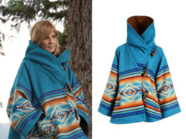 Benth Dutton Bell-shaped hooded cloak worn on Yellowstone Episode 306