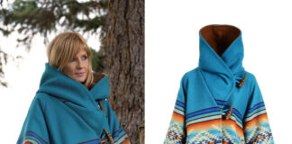 Beth Dutton Bell-shaped hooded cloak worn on Yellowstone Episode 306 Benth Dutton Bell-shaped hooded cloak worn on Yellowstone Episode 306