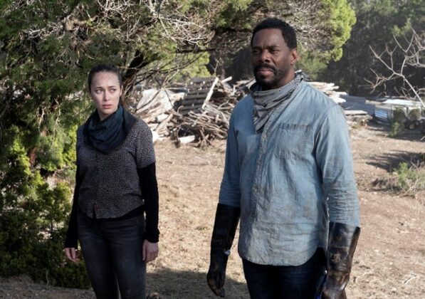 Alicia (Alycia Debnam-Carey) and Strand (Colman Domingo) Fear the Walking Dead Season 6.