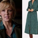 Beth Dutton Intermix Juliana Print Shirt Dress worn on Yellowstone Episode 309 Beth Dutton Intermix Juliana Print Shirt Dress