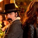 Wynonna Earp Season 4 Episode 3 (l-r) Tom Rozon as Doc Holliday, Melan