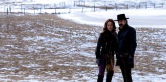 Get a first look for Wynonna Earp Season 4 Episode 5 Photos of “Holy War: Part 1” Wynonna Earp played by Melanie Scrofano and Doc Holliday, played by Tim Rozon, stars on Wynonna Earp Season 4 Episode 5
