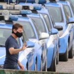 Tom was spotted on the set of Mission Impossible 7 in Italy surrounded by police cars,