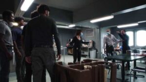 NCIS New Orleans Season 7 Episode 2 L-R Vanessa Ferlito as Special Agent Tammy Gregorio and Charles Michael Davis as Special Agent Quentin Carter