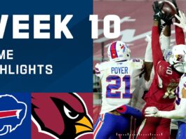 NFL 2020 Week 10 Highlights Bills vs Cardinals
