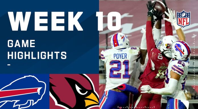 NFL 2020 Week 10 Highlights Bills vs Cardinals
