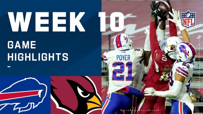 NFL 2020 Week 10 Highlights Bills vs Cardinals