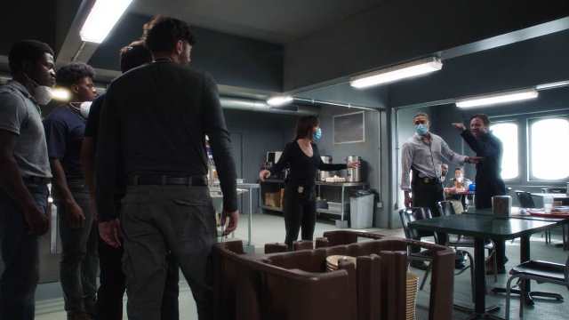 NCIS New Orleans Season 7 Episode 2 L-R Vanessa Ferlito as Special Agent Tammy Gregorio and Charles Michael Davis as Special Agent Quentin Carter