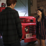 Riverdale -- “Chapter Eighty-Three: Fire In The Sky” -- Image Number: RVD507b_0087r -- Pictured (L-R): KJ Apa as Archie Andrews and Camila Mendes as Veronica Lodge -- Photo: Bettina Strauss/The CW -- © 2021 The CW Network, LLC. All Rights Reserved.