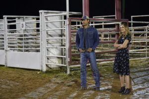 Walker -- “Duke” -- Image Number: WLK105b_1136r -- Pictured (L-R): Jared Padalecki as Cordell Walker and Karissa Lee Staples as Twyla Jean -- Photo: Rebecca Brenneman/The CW -- © 2021 The CW Network, LLC. All Rights Reserved.