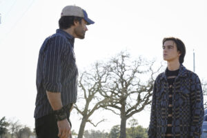 Walker -- “Duke” -- Image Number: WLK105b_0438r -- Pictured (L-R): Jared Padalecki as Cordell Walker and Kale Culley as August Walker -- Photo: Rebecca Brenneman/The CW -- © 2021 The CW Network, LLC. All Rights Reserved.