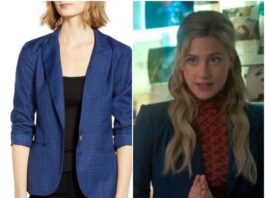 Betty Cooper BB Dakota Trail Blazer Plaid Blazer Worn on Riverdale Season 5 Episode 4 "Purgatory"