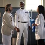 PRODIGAL SON: L-R: Michael Sheen, guest star Esau Pritchett and Catherine Zeta Jones in the “Face Value” episode of PRODIGAL SON airing Tuesday, March 2 (9:01-10:00 PM ET/PT) on FOX. ©2021 Fox Media LLC Cr: Phil Caruso/FOX