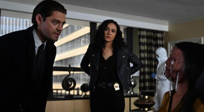 PRODIGAL SON: L-R: Tom Payne and Aurora Perrineau in the “Face Value” episode of PRODIGAL SON