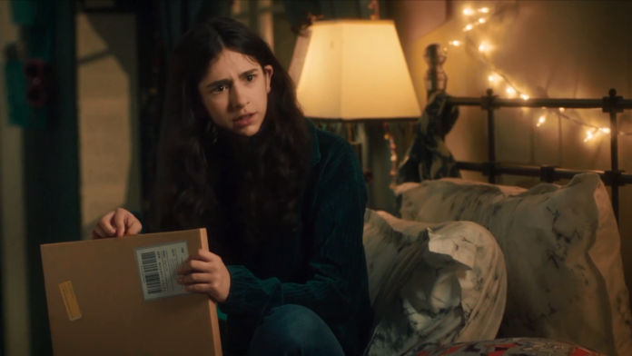 Everythings Gonna Be Okay Season 2 Episode 5 Genevieve (Maeve Press) is happily and open surprised gift