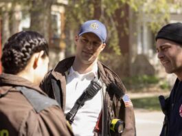 Chicago Fire Season 9 Episode 13 Photos Jesse Spencer as Matthew Casey, Taylor Kinney as Kelly Severide