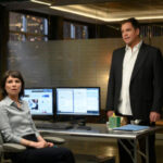 MacKenzie Meehan as Taylor Rentzel and Michael Weatherly as Dr. Jason in Bull Season 5 Episode 16 Photos