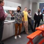 PETER MACKENZIE, ANTHONY ANDERSON, JEFF MEACHAM in Black-ish Season 7 Episode 21 Photos