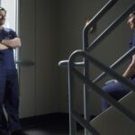 CHRIS CARMACK, CATERINA SCORSONE Greys Anatomy Season 17 Episode 17 Photos
