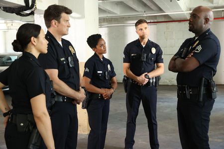 The Rookie Season 4 Episode- 3 MELISSA OâÄNEIL, NATHAN FILLION, MEKIA COX,