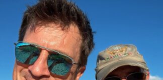 Nathan Fillion and his father appear to be similar in a Stunning Beach Photo Nathan Fillion and his father appear to be similar in a Stunning Beach Photo