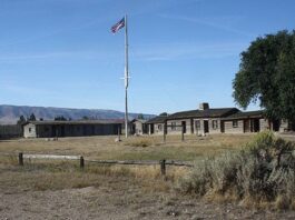 What is Fort Caspar in the 1883 Series? Is Fort Caspar based on a real location?