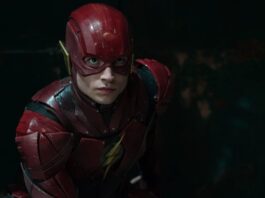 Ezra Miller as the flash