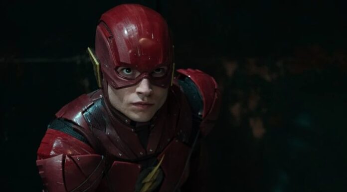 Ezra Miller as the flash