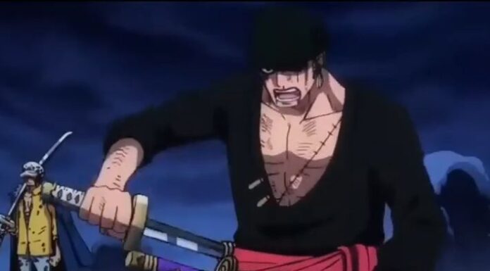 One Piece Episode 1027: The swordsman prepares to unleash Enma's terrible power.