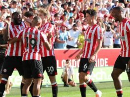 Brentford scored four first-half goals to humiliate Manchester United at Gtech Community Stadium