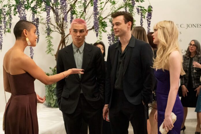 Gossip girl reboot season 2 episode 3 Jordan Alexander, Evan Mock, Thomas Doherty, Emily Alyn Lind-