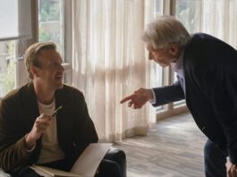 In Shrinking: Does the Character of Paul, Played by Harrison Ford, Suffer from Parkinson's Disease?