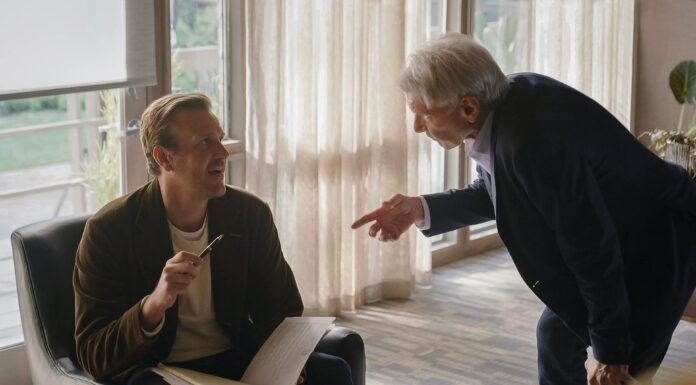 In Shrinking: Does the Character of Paul, Played by Harrison Ford, Suffer from Parkinson's Disease?