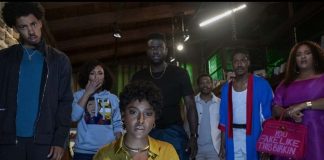 Meet The Blackening (2023) Movie Cast Jermaine Fowler, Sinqua Walls, Antoinette Robertson, Dewayne Perkins, Melvin Gregg, X Mayo, and Grace Byers in The Blackening Movie