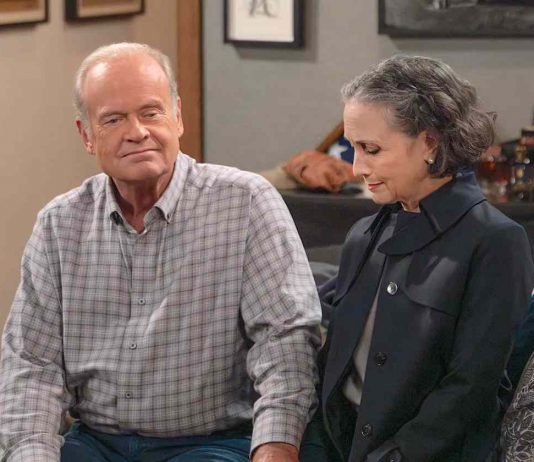 Frasier (2023) Episode 7 Recap: Frasier and Lilith reunites at Freddy’s birthday party. Frasier (2023) Episode 7 Frasier and Lilith at Freddy's birthday
