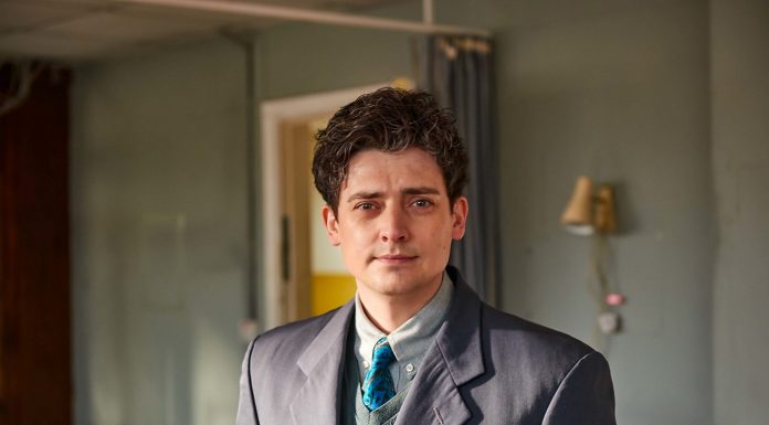 Aneurin Barnard as Dr. Dylan in Men up