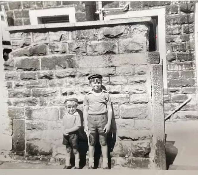 On Left: Dave Fishwick and his brother  (right)