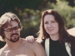 Susan Woods and his husband Mike