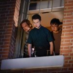 Young Sheldon Season 7 Episode 5 Pictured (L-R): CJ Hoff as Joaquin, Iain Armitage as Sheldon Cooper, and Motoki Maxted as Evan.