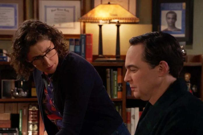 Young Sheldon' series finale Mayim Bialik and Jim Parsons-