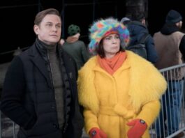 ELSBETH 2x19-- Billy Magnussen as Rod Bedford and Carrie Preston as Elsbeth
