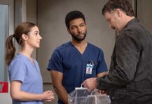 Grey’s Anatomy Season 21 Episode 16 Recap: “Papa Was A Rollin’ Stone” Explained Greys s21e16 ADELAIDE KANE, ANTHONY HILL, BRADY SMITH-