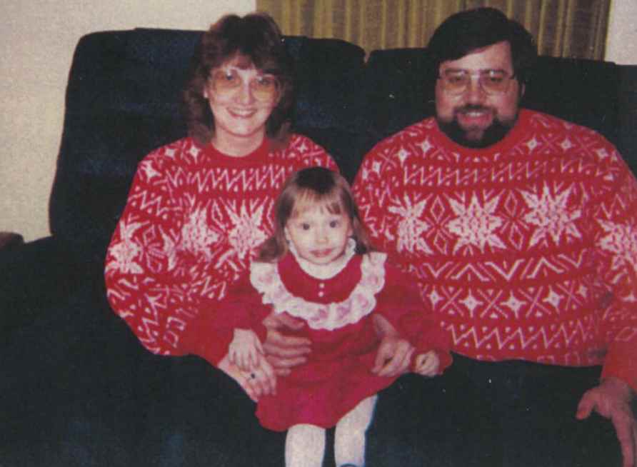 Heather with her adoptive parents Don and Frieda Robinson- 